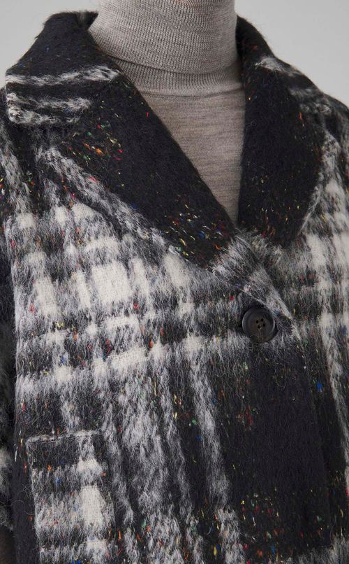 ネップチェックワイドジレコート