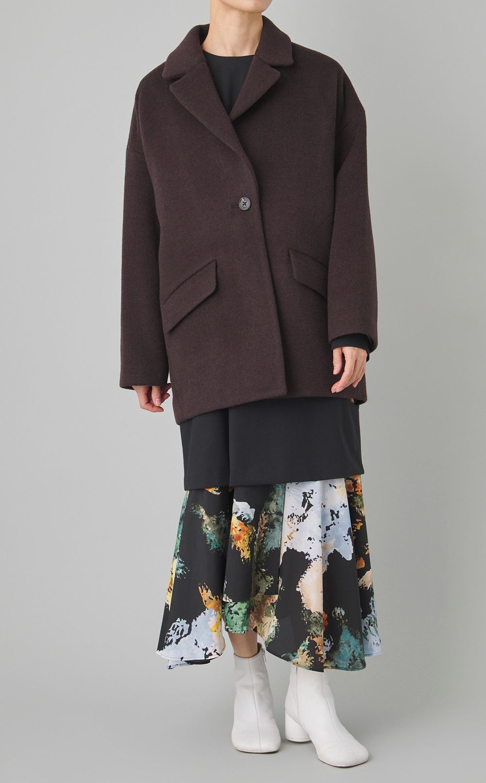 ウールジャケットコート