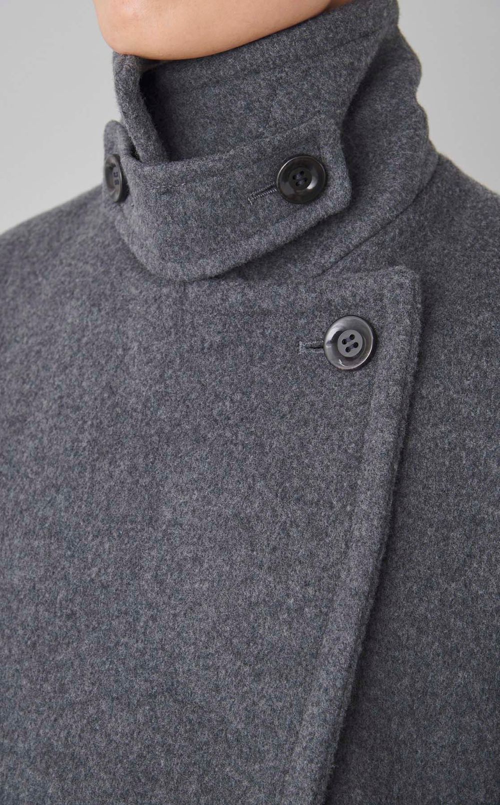 ウールミドルPコート