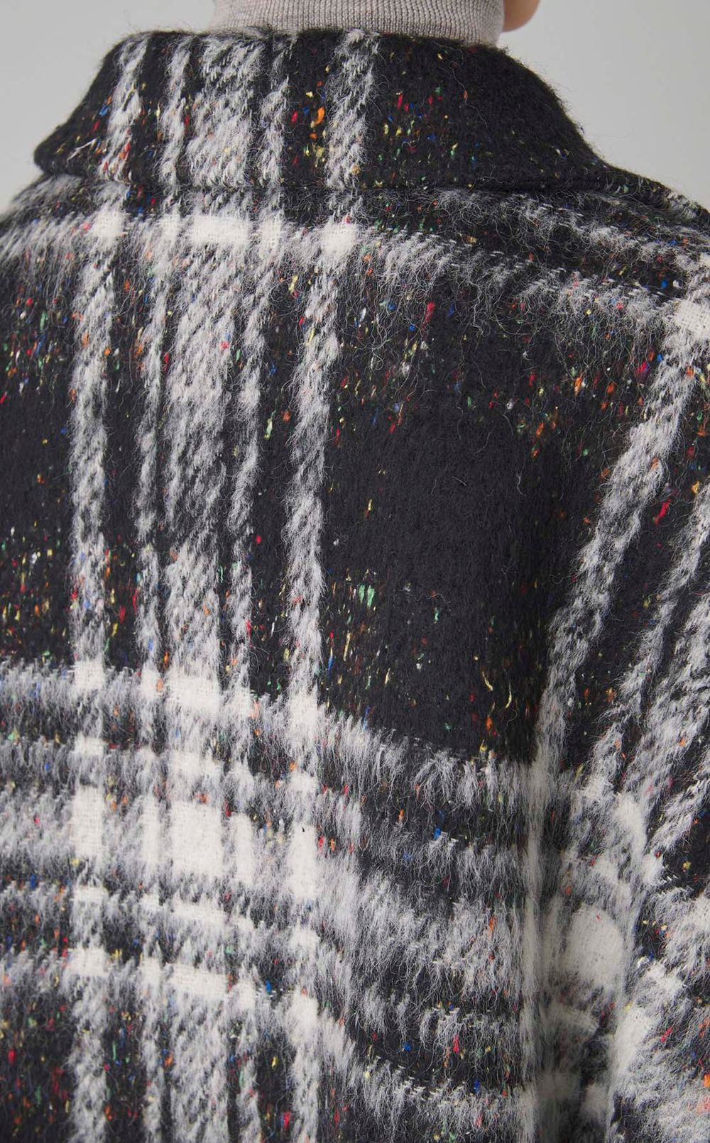 ネップチェックワイドジレコート