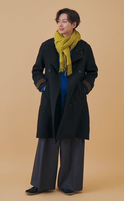 クルーネックニットプルオーバー