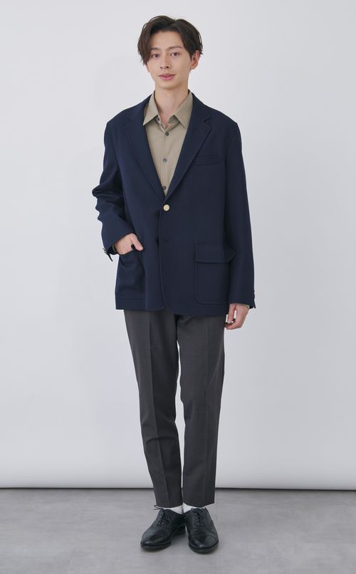 ウールギャバジンブレザー