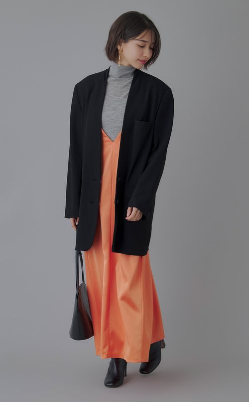 レザーロングショルダーバッグ