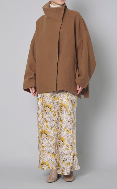 フラワープリントナロースカート