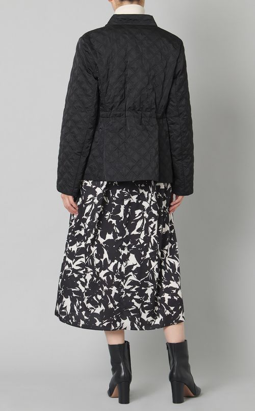 キルティングショールカラーブルゾン