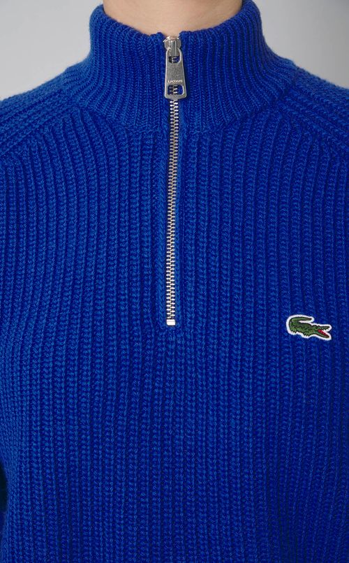 ジップアップニットプルオーバー