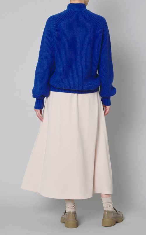 ジップアップニットプルオーバー