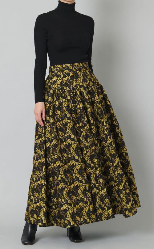 ジャガードボリュームスカート