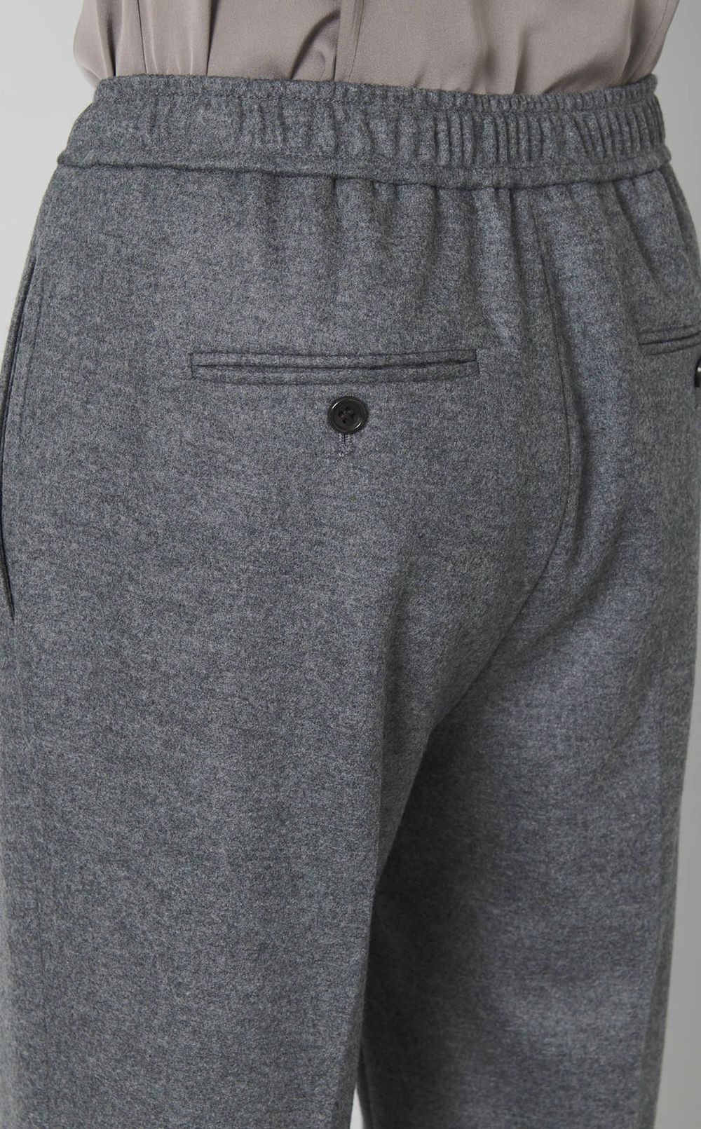 ウールスムーステーパードパンツ