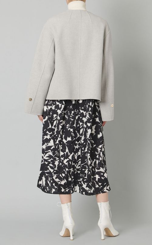 ノーカラークロップドリバーコート