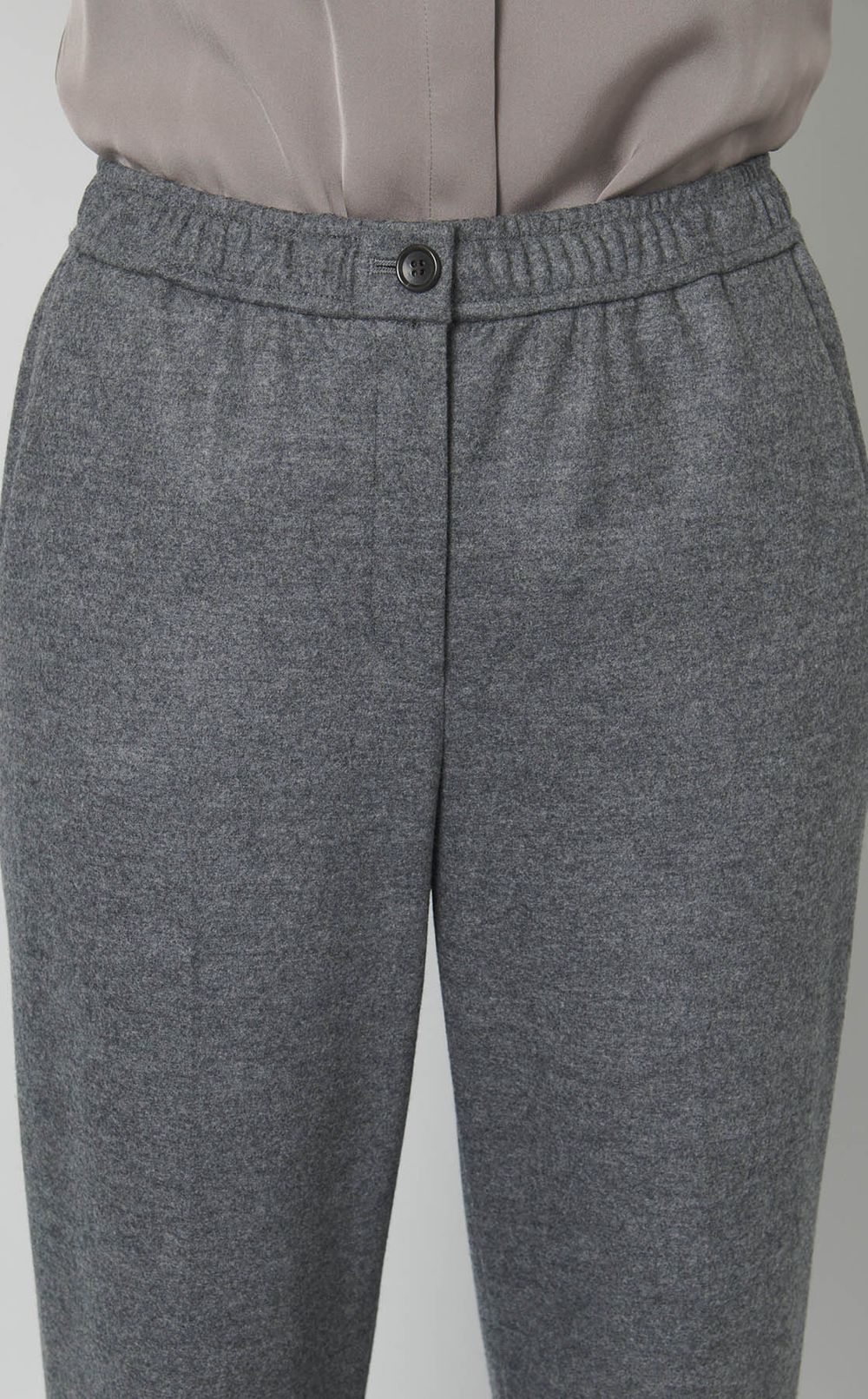 ウールスムーステーパードパンツ