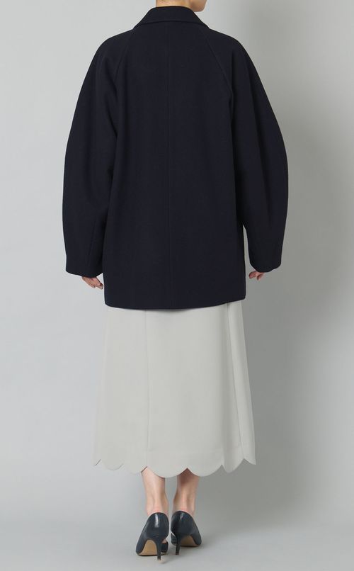 1ボタンウールチェスターコート