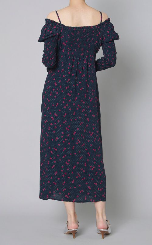 クラシカルフラワーワンピース