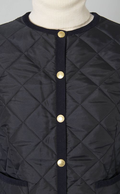 キルティングショートジャケット