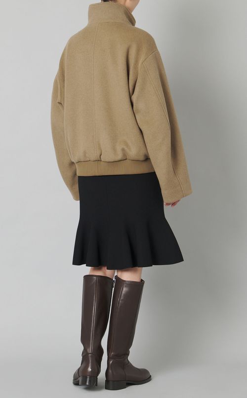 ウールスタンドカラーブルゾン