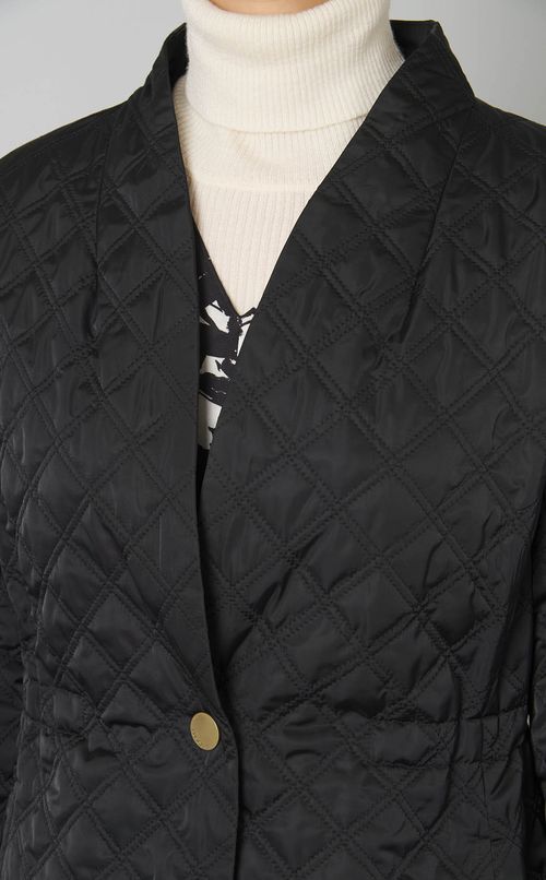 キルティングショールカラーブルゾン