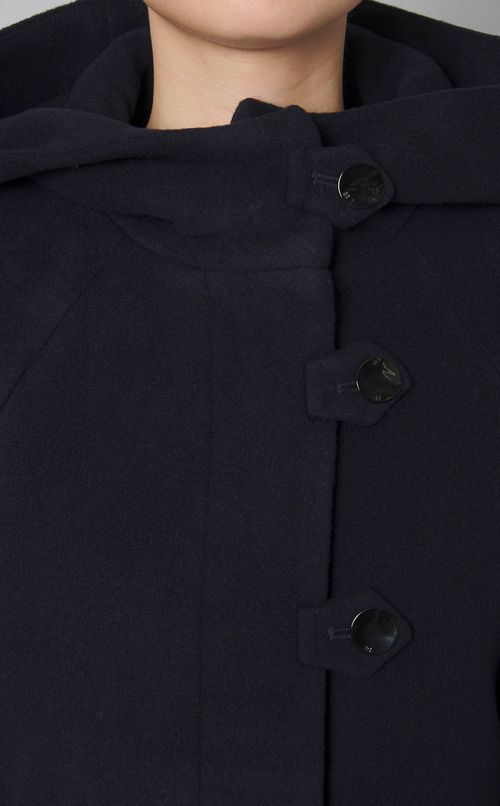 ボイルウールフーディコート