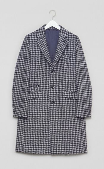 ハウンドトゥースチェスターコート