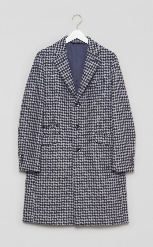 ハウンドトゥースチェスターコート