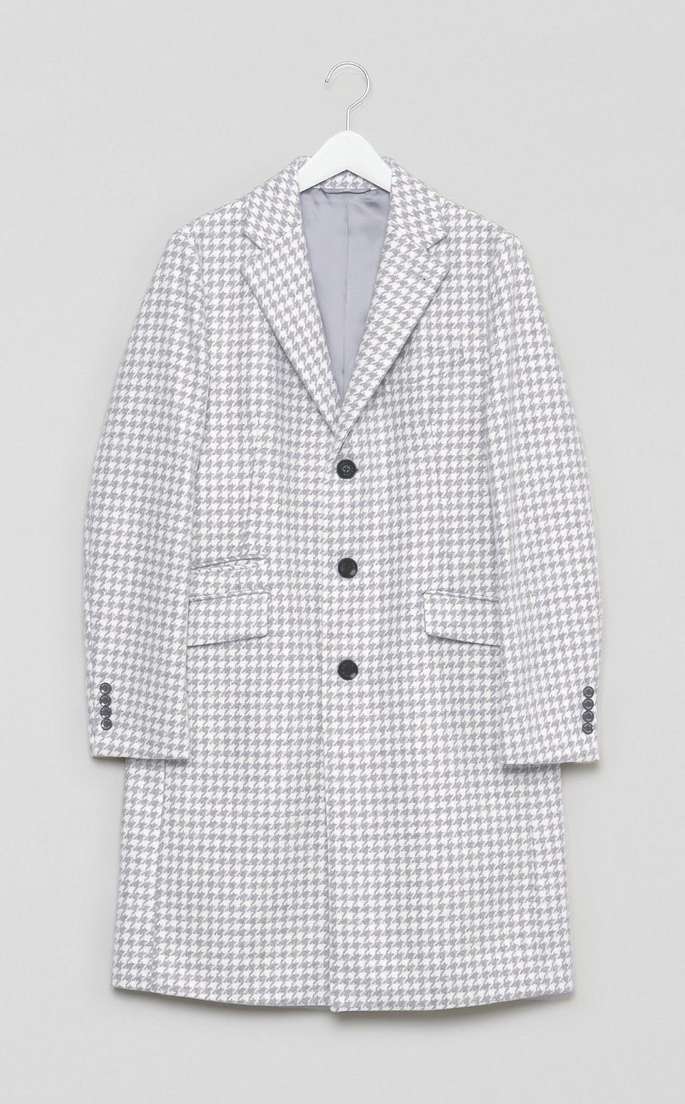 ハウンドトゥースチェスターコート