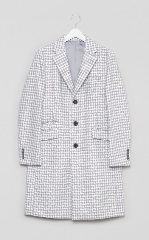 ハウンドトゥースチェスターコート