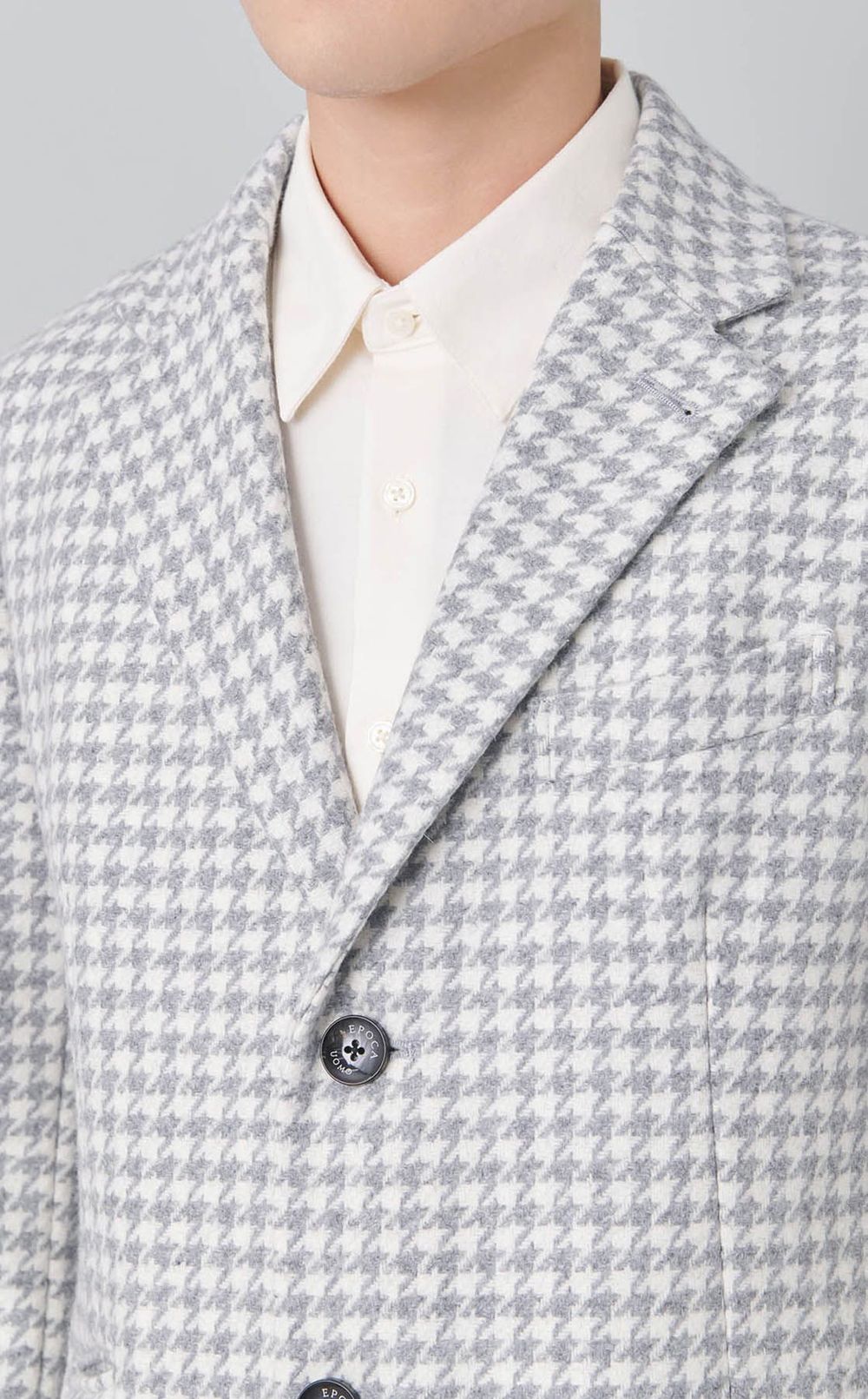 ハウンドトゥースチェスターコート