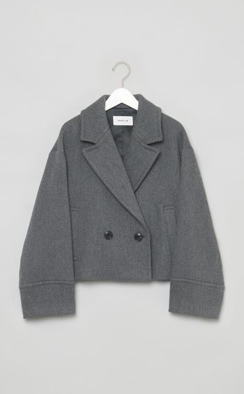 ウールカルゼショートコート