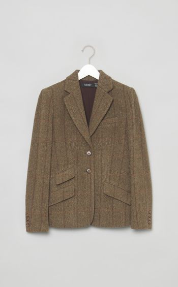 ウールヘリンボン2Bジャケット