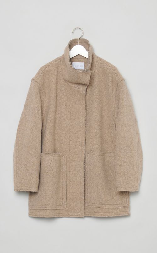 スライバースタンドカラーブルゾン