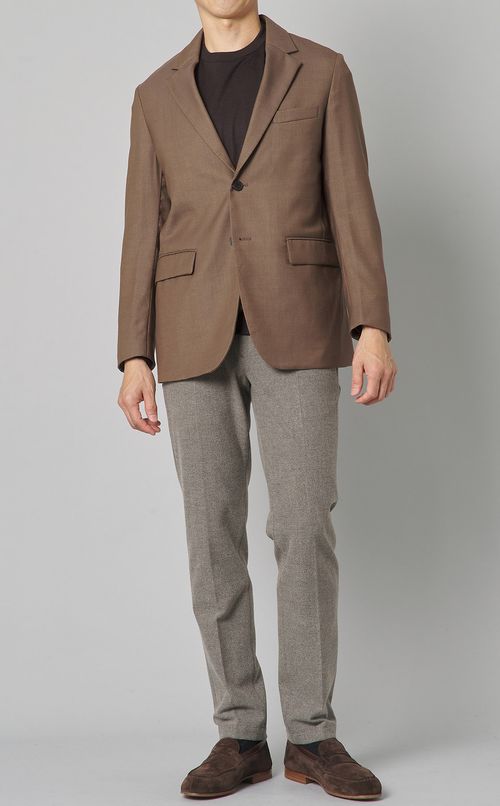 ウールジャージクルーネックプルオーバー