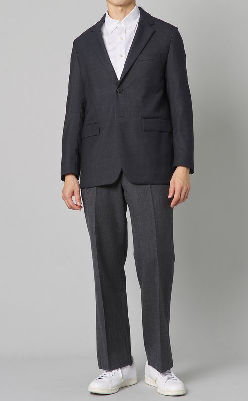 ウールデニムシャンブレージャケット