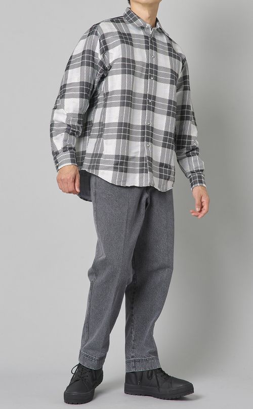 フォトクロミックチェックシャツ