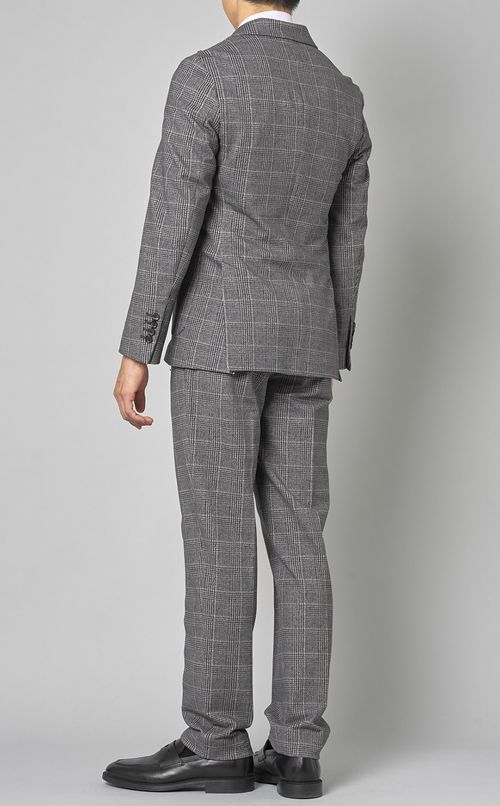 チェックプリントダブルジャケット