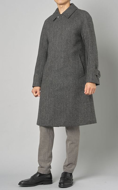 ウールツイードバルマカーンコート