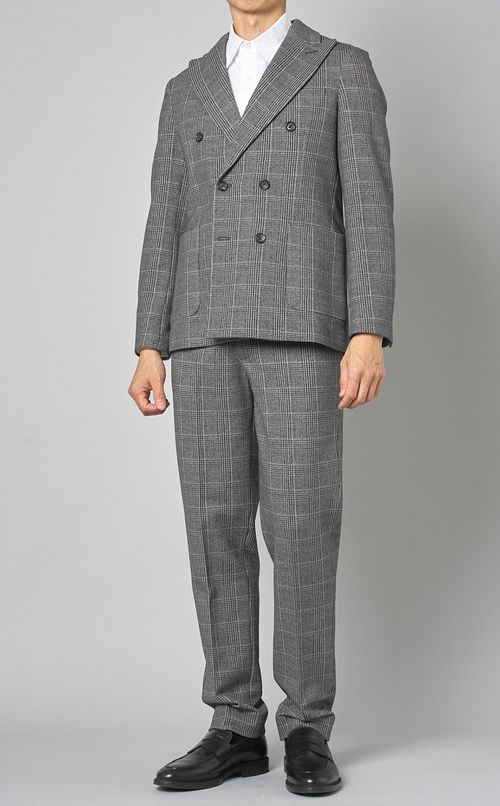 チェックプリントパンツ