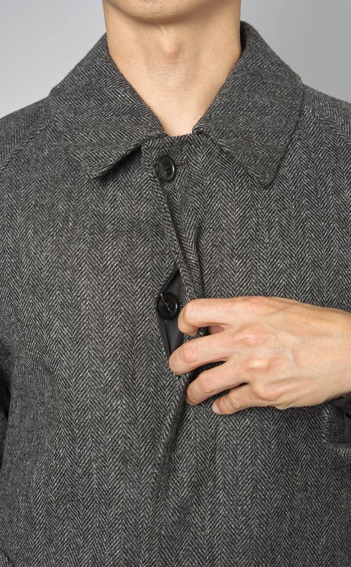 ウールツイードバルマカーンコート