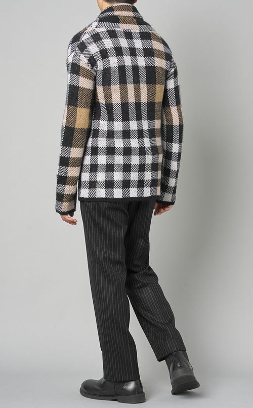 ショールカラーニットジャケット