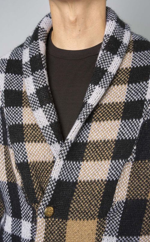 ショールカラーニットジャケット