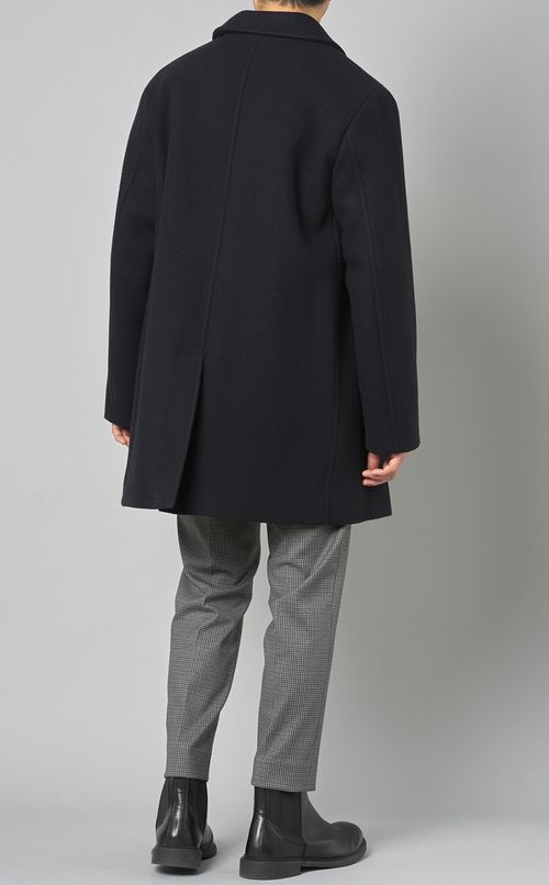 メルトンシングルPコート