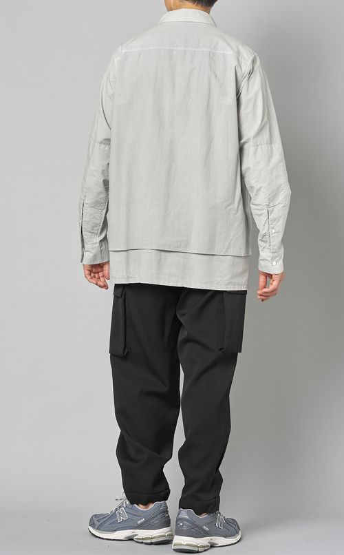 ガーメントダイレイヤードシャツ