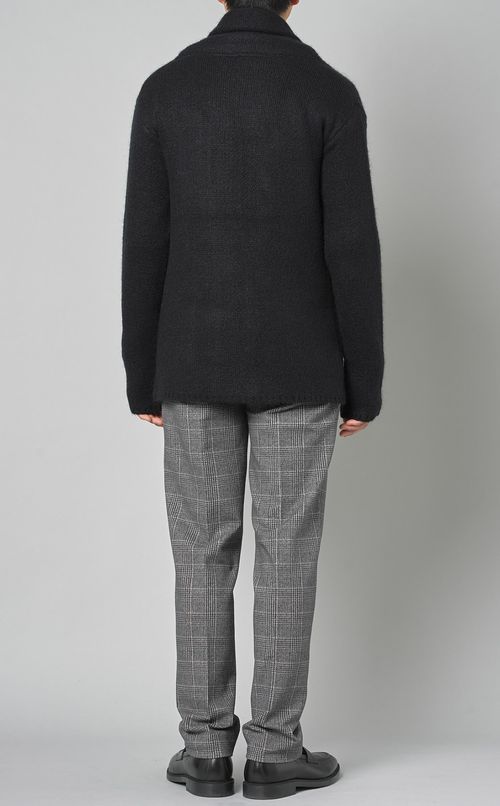 ショールカラーニットジャケット