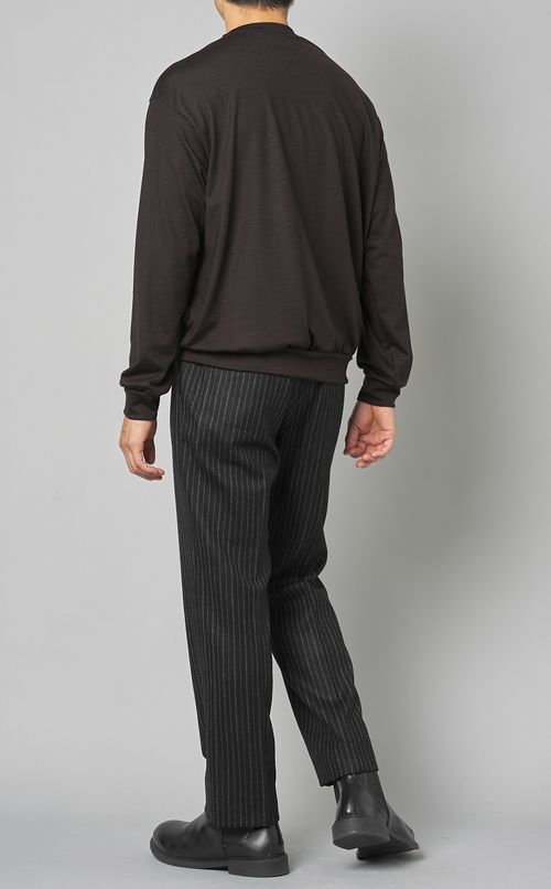 ウールジャージクルーネックプルオーバー