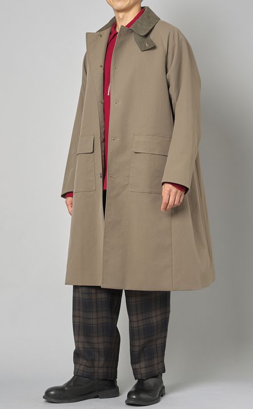 ウールハーフジップシャツ