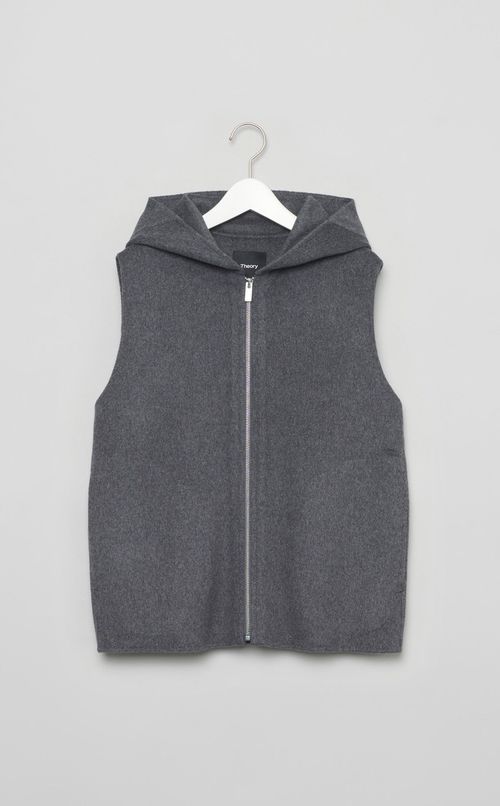 ウールカシミヤフーディベスト