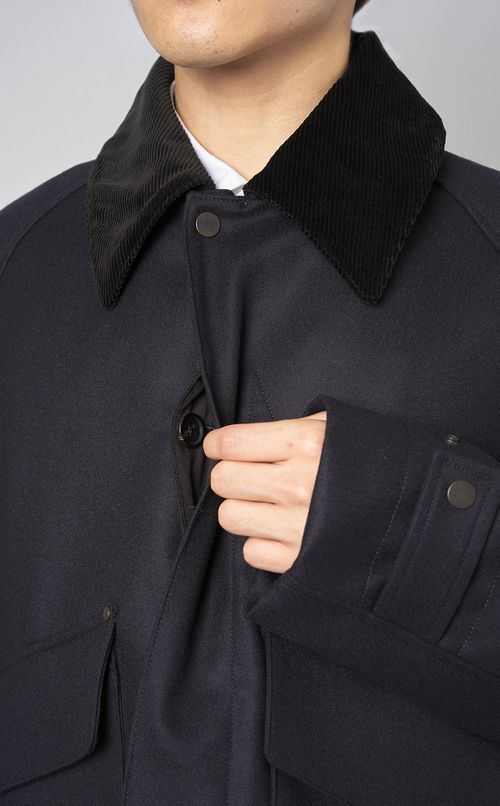 ウールライトメルトンショートブルゾン