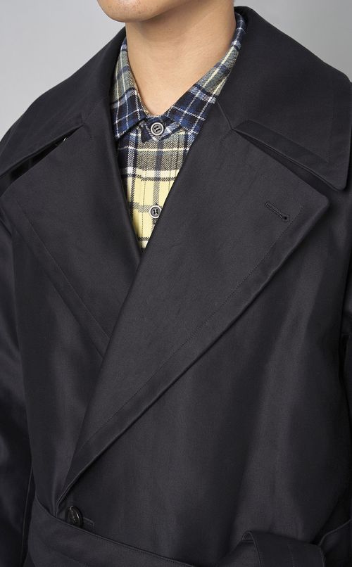 ワイドラペルオーバーコート