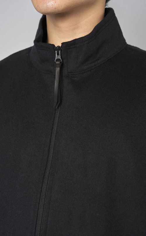 ウールシルクジップベスト