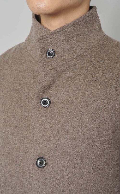 ラムブレンドビーバーハーフコート