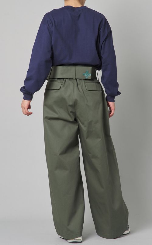 ベルテッドワイドパンツ