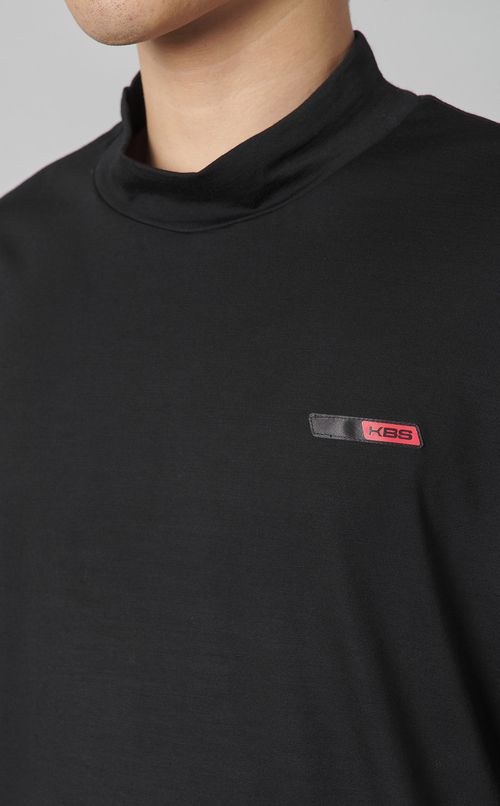 【手洗い可】ウールモックネックシャツ